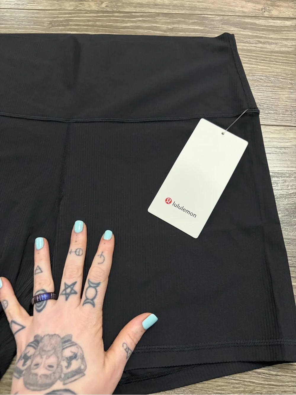NWT Lululemon Align Ribbed High-Rise Short 6” (Black) Size 14